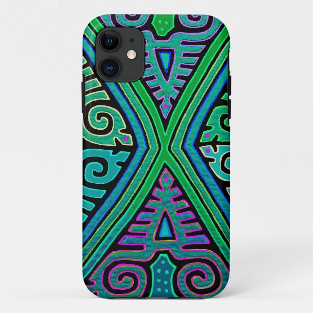 Kuna Indian Diamond Mola Case-Mate iPhone Case (Back)