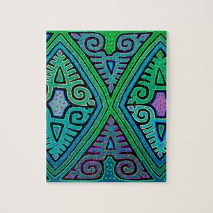 Kuna Indian Diamond Mola Jigsaw Puzzle