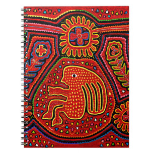 Kuna Indian Girl on a Bicycle Notebook