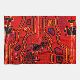 Kuna Indian Guitars Kitchen Towel