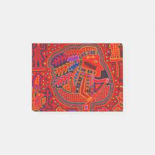 Kuna Indian Man in Canoe Post-it Notes