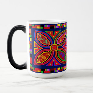 Kuna Indian Mola Flora Magic Mug