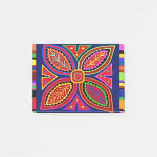 Kuna Indian Mola Flora Post-it Notes