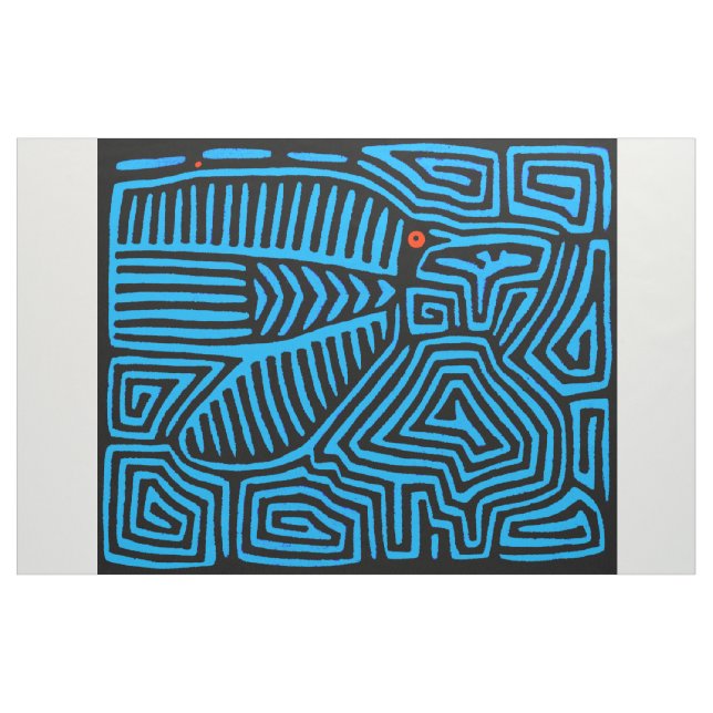 Kuna Indian Mola Inspired Decorator Fabric (Yard)