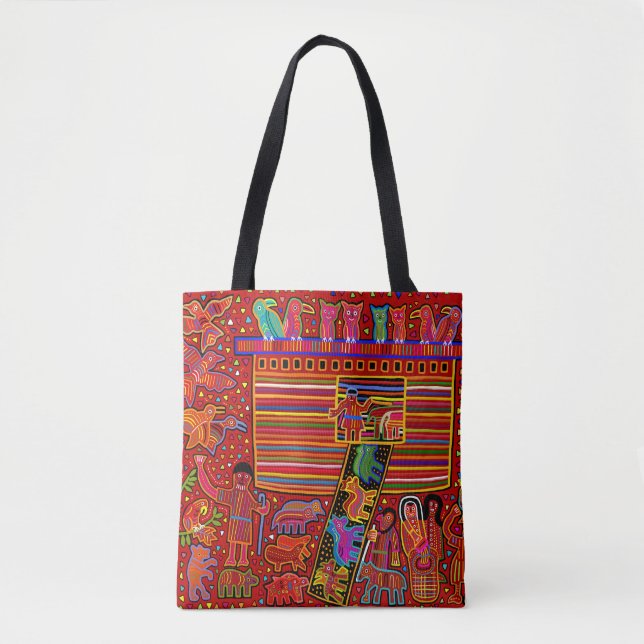 Kuna Indian Noah's Ark Tote Bag (Front)