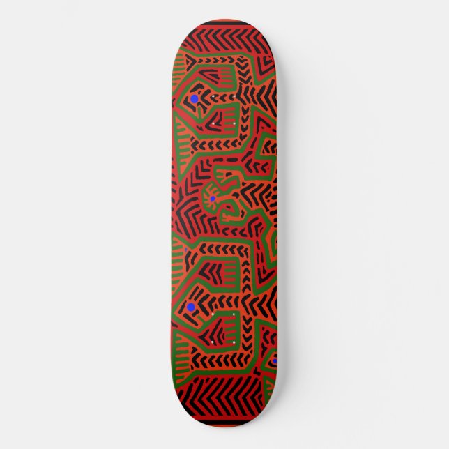 Kuna Indian Tribal Skateboard (Front)