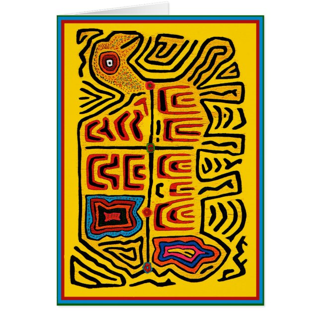 Kuna Indian Tribal Walking Turtle (Front)
