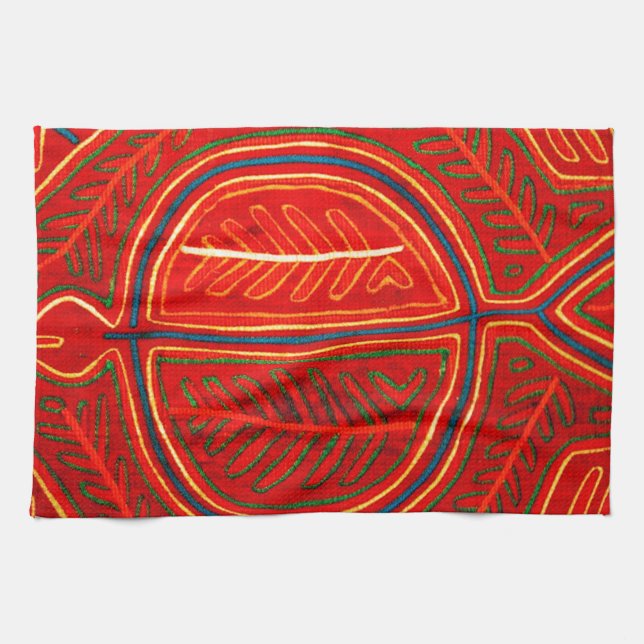 Kuna Mola Stingray Kitchen Towel (Horizontal)