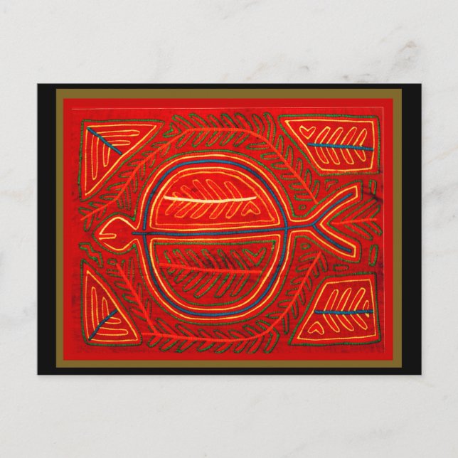 Kuna Mola Stingray Postcard (Front)