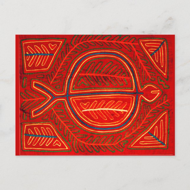 Kuna Mola Stingray Postcard (Front)