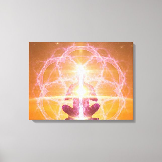 Kundalini and the Chakras - Yoga Awakening Canvas Print (Front)