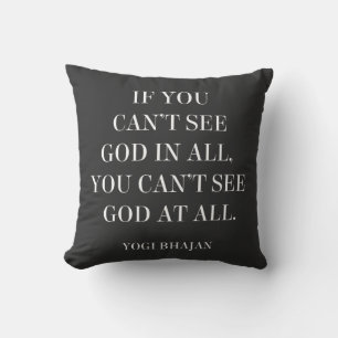 Kundalini guru quote throw pillow