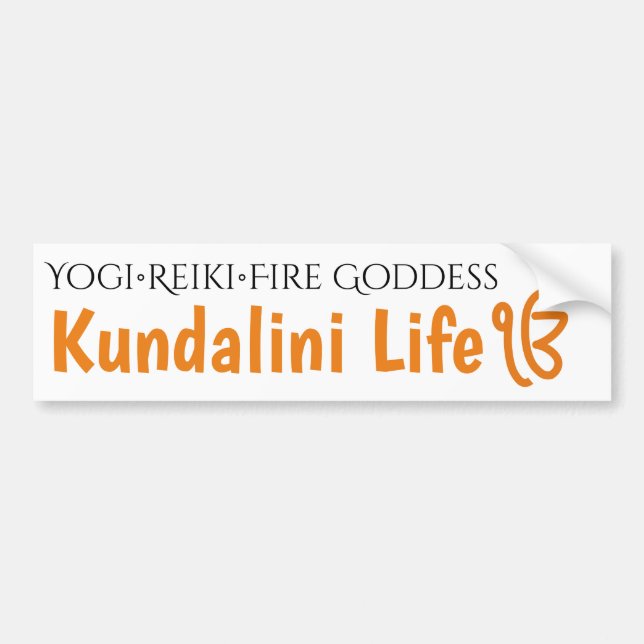 Kundalini  Reiki Fire Goddess Bumper Sticker (Front)