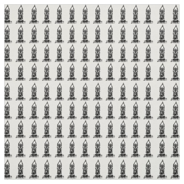 kundalini yoga graphic motif pattern fabric (Swatch)
