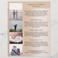 Kundenspezifischer Foto PreisListen Flyer