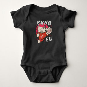 Kung Fu Cat Baby Bodysuit