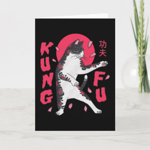 Kung Fu Cat Card