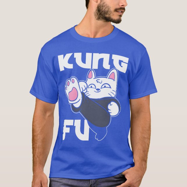 Kung Fu Cat Cat Mom gift T-Shirt (Front)