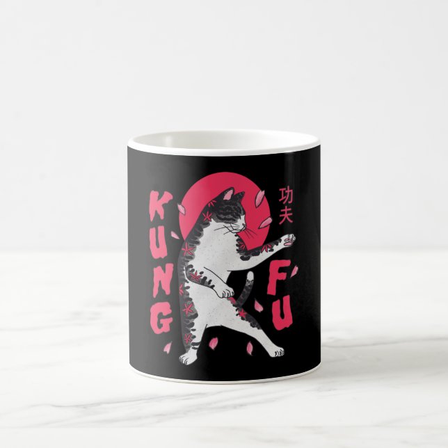Kung Fu Cat Coffee Mug (Center)