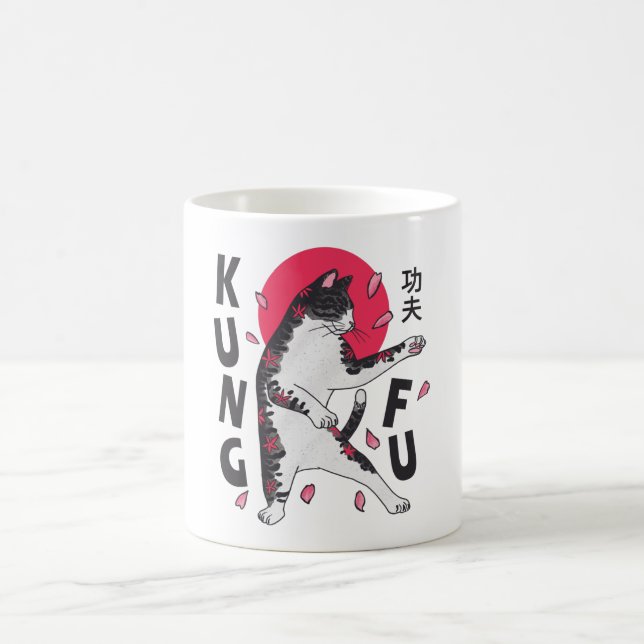 Kung Fu Cat Coffee Mug (Center)