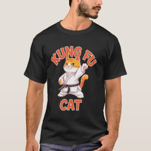 Kung Fu Cat Funny Martial Arts Karate Kitty T-Shirt