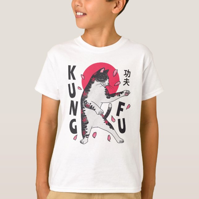 Kung Fu Cat T-Shirt (Front)