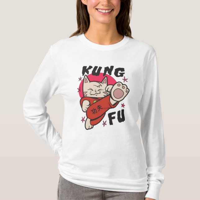 Kung Fu Cat T-Shirt (Front)
