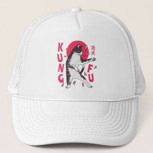 Kung Fu Cat Trucker Hat
