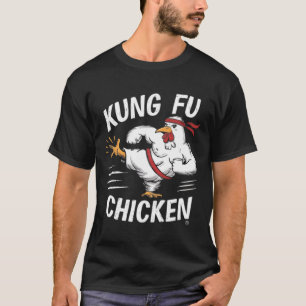 Kung Fu Chicken Funny Karate Rooster Women Men Chi T-Shirt