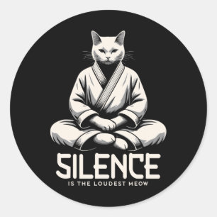 Kung Fu Chinese Kung Fu Asian Kung Fu Self Defense Classic Round Sticker