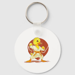 Kung Fu Duck Judo Duck Mma Taekwondo Duck Martial Keychain