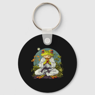 Kung Fu Frog Nature Taekwondo Kickboxing Frog Mart Keychain
