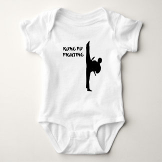 Kung Fu Front Kick Baby Bodysuit
