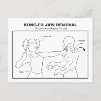 Kung-Fu Jaw Removal Postcard