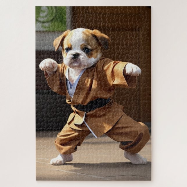 kung-fu master puppies jigsaw puzzle (Vertical)