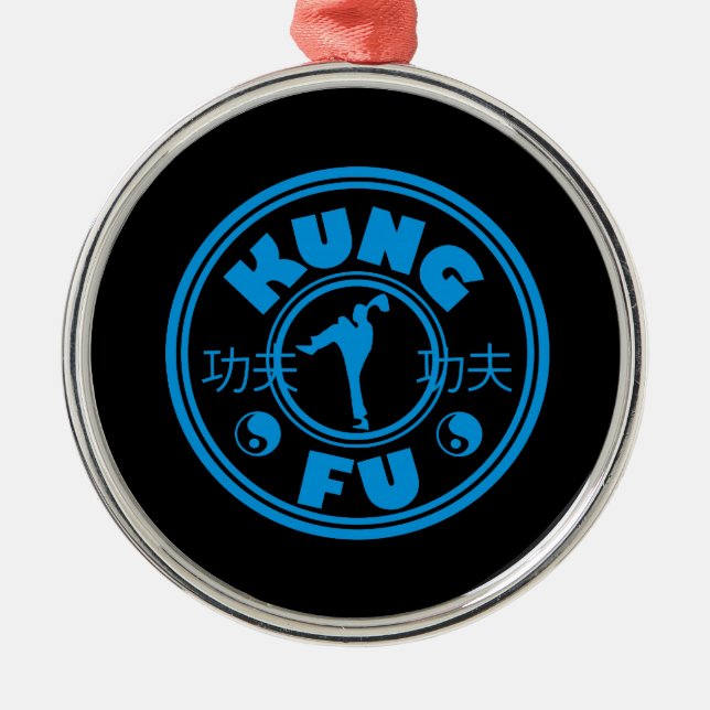 Kung Fu Metal Ornament (Front)