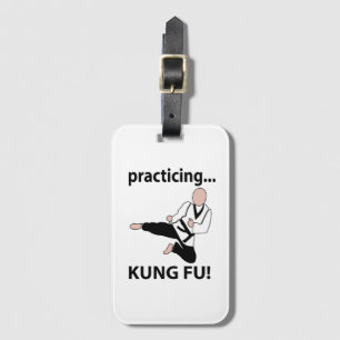 Kung Fu Practicing Kung Fu Luggage Tag