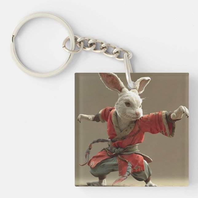 Kung Fu Rabbit Keychain (Front)
