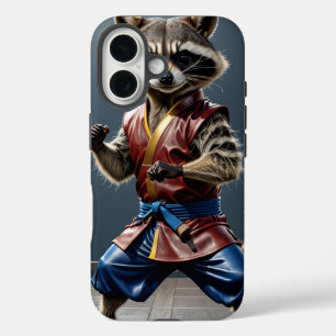 Kung fu Raccoon iPhone 16 Case