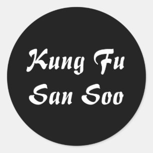 Kung Fu San Soo Classic Round Sticker