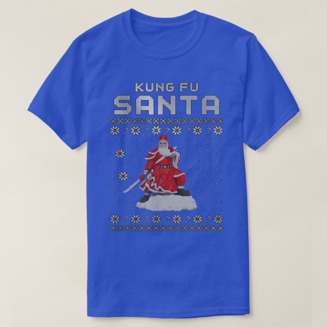 Kung Fu Santa Claus T-Shirt (Design Front)