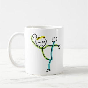 Kung Fu Stickman Coffee Mug
