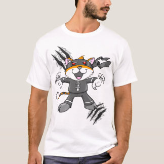 Kung Fu Tiger Style Warrior Ninja  T-Shirt
