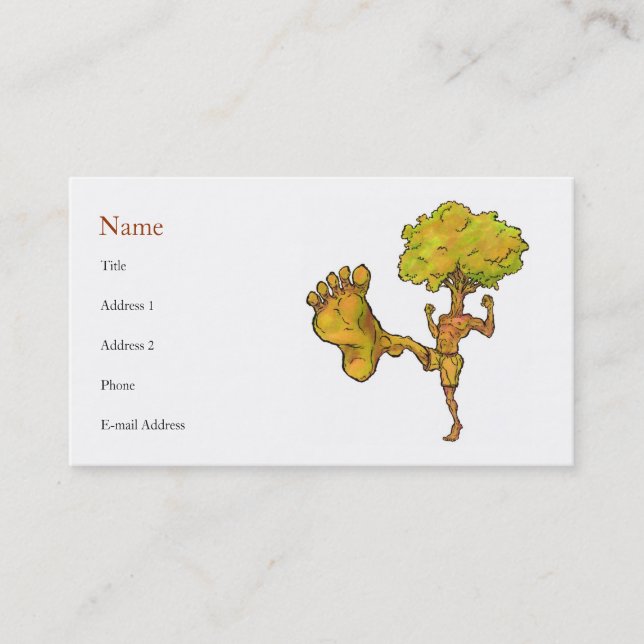 Kung Fu Tree Profile Card Template (Front)