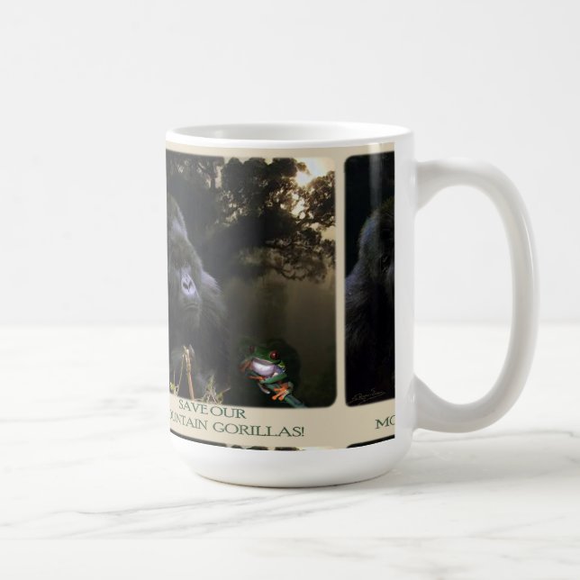 Kunga Mountain Gorilla Partisan de la faune Mug (Droite)