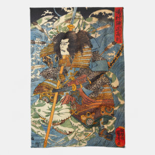 Kuniyoshi Samurai Kitchen Towel