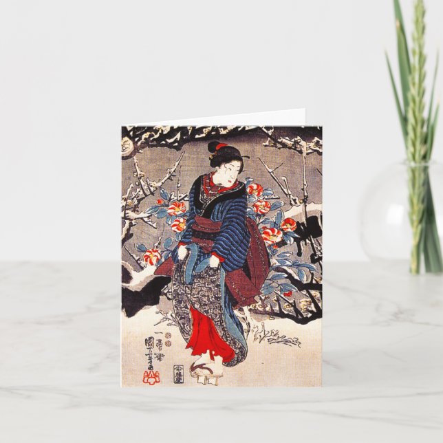 Kuniyoshi Three Women Note Card (Front)
