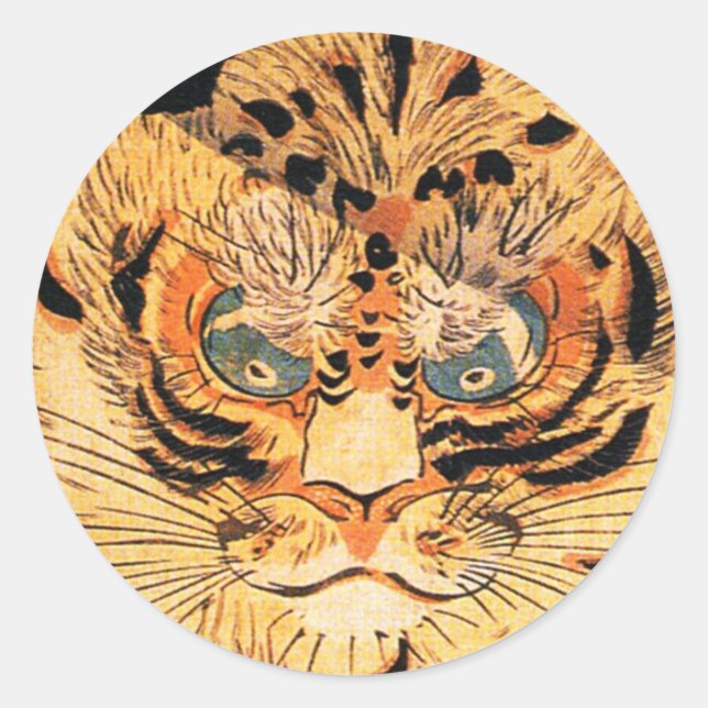Kuniyoshi Tiger Stickers (Front)