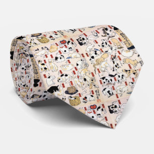 Kuniyoshi Utagawa "Neko Kaigo Ikusanhiki" , Utagaw Tie