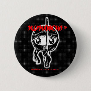 KUNOICHI* "Black Button" 2 Inch Round Button